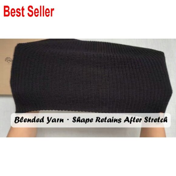 Soft Merino Wool Blend Beanie Slouch Cuffed Winter Hat Unisex